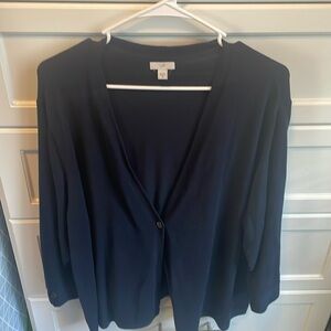 J Jill blue cardigan